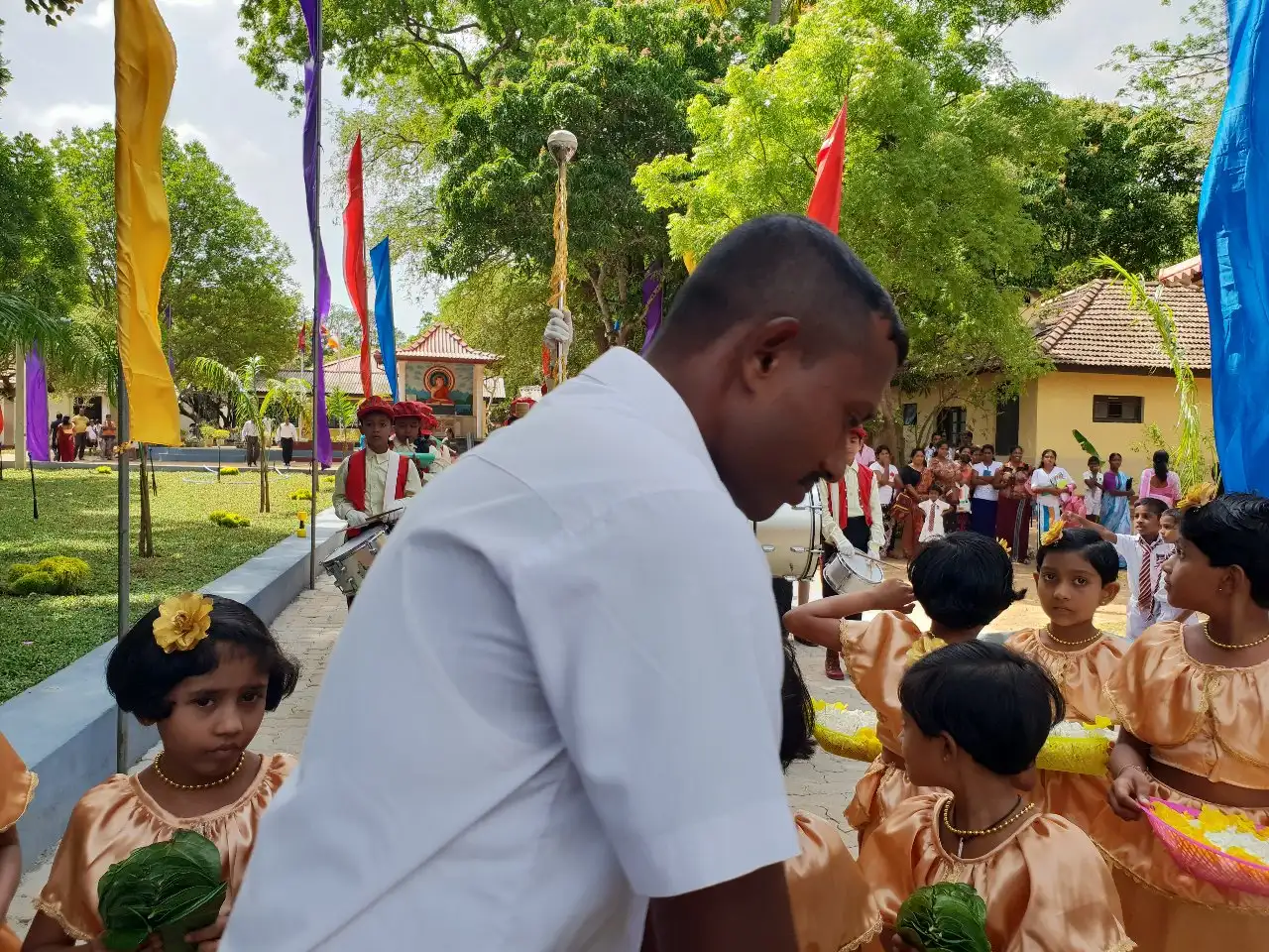 Donation programme done by Mr. Paint Auto at a temple area